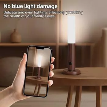 Ночной светильник с датчиком движения, регулируемая яркость, USB-перезаряжаемый портативный светильник для лестницы, настенный светильник для спальни, лестницы, прихожей, кухни 0-5W