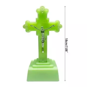 Ночной светильник с изображением Иисуса Креста Тематические светильники Христианская вера Крест Настольная лампа Маленькие настольные лампы Тема распятия