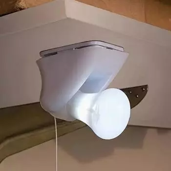 Ночной светильник с затягивающимся шнурком, белый светодиодный настенный светильник, креативный выключатель с затягивающимся шнурком, ночник для прикроватной тумбочки в спальне. белый