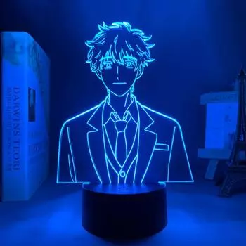 Ночной светильник Skip and Loafer Mitsumi Iwakura Sousuke Shima Figure LED прикроватная лампа для фанатов BlackBaseNoRemote