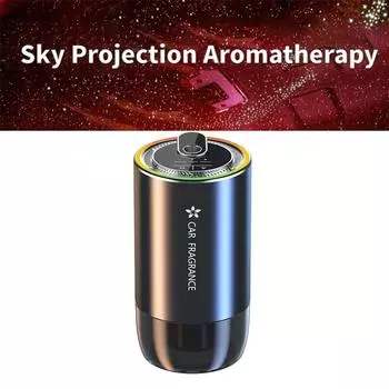 Ночной светильник Starry Sky, освежители воздуха, светодиодная лампа-проектор Galaxy Star, диффузор эфирных масел для украшения потолка на крыше автомобиля чёрный