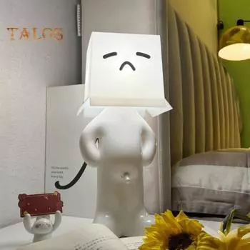 Ночной светильник USB настольная лампа с регулируемой яркостью мягкое свечение без мерцания защита глаз забавная светодиодная ночник белый слон подарки B розы красного