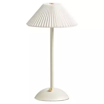 Ночной светильник в скандинавском стиле, плиссированная настольная лампа с зарядкой от USB для украшения дома серебряный