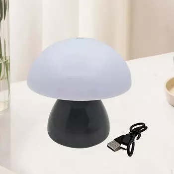 Ночной светильник в виде гриба, симпатичный портативный теплый белый свет, ночник для сна