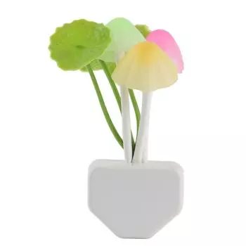 Ночной светильник в виде гриба, симпатичный светодиодный светильник с управлением светом, прикроватная лампа в виде гриба для спальни, гостиной