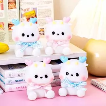 Ночной светильник Yousheng Cartoon Dragon с очаровательным внешним видом, работающий от батареек, без мерцания, светодиодный прикроватный светильник, украшение для рабочего стола синий