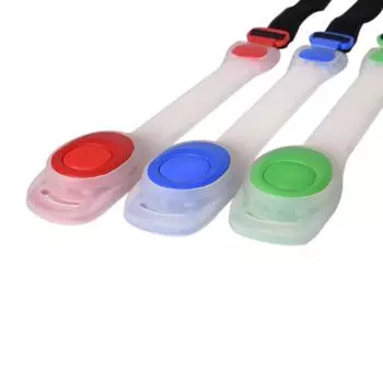 Ночной светодиодный браслет для бега, светоотражающий пояс, ремешок на руку, спортивный браслет для бега, велоспорта зелёный