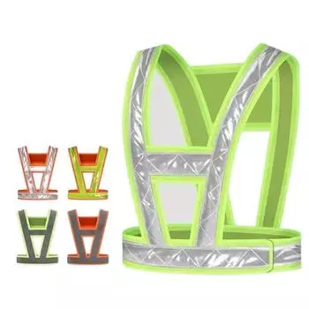 Ночной светоотражающий жилет V-образная светоотражающая защитная куртка для бегунов style 1