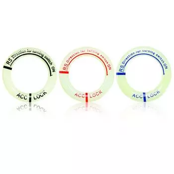 Ночной светящийся автомобильный брелок для ключей зажигания, наклейки для Ford Escape Kuga Mondeo Ecosport Fiesta Focus 2 3 MK1 красный