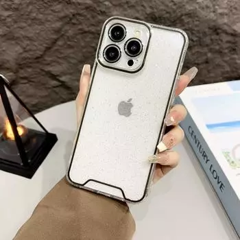 Ночной светящийся блестящий прозрачный чехол для телефона для IPhone 15 Pro 13 12 11 14 Pro Max Plus XS XR Светящийся силиконовый мягкий чехол For iphone 11Pro