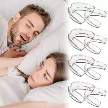 Ночные брекеты против скрежета и храпа, изготовленные из формованного материала для защиты зубов и комплект брекетов 2pcs opp