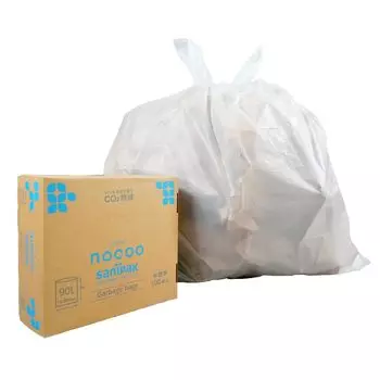 nocoo Мусор Прозрачный x 100 шт. Материалы Мусор Мусор Мусор для коммерческого и домашнего использования Мешки, (90L / 0,025 мм), В коробке, Экологически чистый