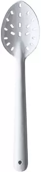 Noda Horo Ложка Перфорированная эмалированная термостойкая столовая посуда Сделано в Японии Схема SK-L белый