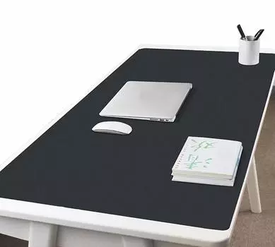 NOEINA офисные принадлежности PU кожаный коврик для стола коврик для мыши ПК стол для учебы компьютерный коврик для ноутбука большой многофункциональный водонепроницаемый прочный черный 100 x