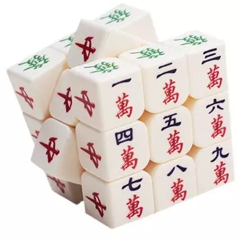 NOELAMOR Mahjong Puzzle Cube Интересные товары Плитки для маджонга Товары Игра Маджонг 3D Куб Тренировка мозга Головоломка