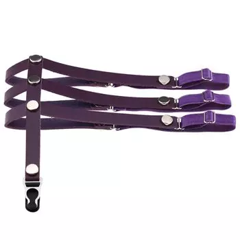 Нога Нога Носок Подвязка Одинарный Фиолетовый [Jixin4you] Подвязка, Женская, Стильная, Кольцо, Подвязка, Пояс, Нескользящая, Регулируемая, Кусок, Фиолетовый,