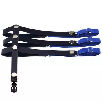 Нога Носок Подвязка Темно-синий [Jixin4you] Подвязка, Женская, Стильная, Кольцо, Подвязка, Пояс, Нескользящая, Регулируемая, Одинарная, Синий, Темно-синий,