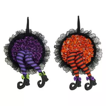 Ноги ведьмы, венок, гирлянда, украшение, многоразовое для домашнего фестиваля