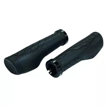 Noguchi Bicycle Grips Ergo Black Small [Antibacterial Lock-On Grip] L&L чёрный
