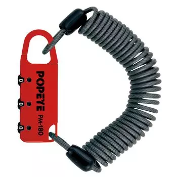 NOGUCHI Bicycle Wire Lock Variable Dial Red Small [PM-180]