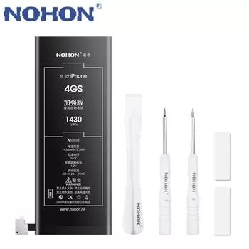 NOHON для iPhone 4S 5S 5C 6S 7 8 iPhone8 iPhone7 Сменный аккумулятор мобильного телефона Бесплатные инструменты For iPhone 5S 1560mAh