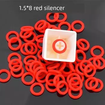 Noise Reduction Red Shaft Silencing Pad Mechanical Keyboard 1.5*8 red 108