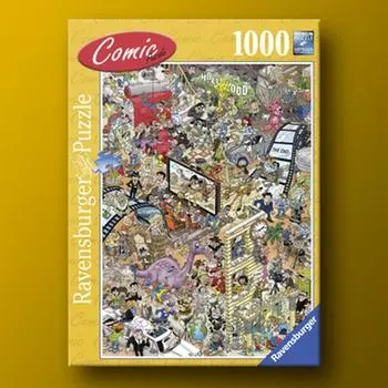 Noisy Hollywood 1000 Piece Ravensburger Jigsaw Puzzle, популярная корейская настольная игра