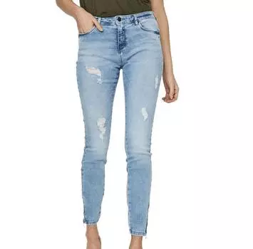 Noisy May Kimmy Normal Waist Ankle Zip AZ093LB джинсы 25/32