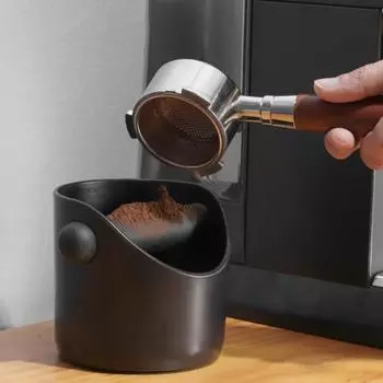 Нок-бокс для кофе, нескользящая резиновая основа, амортизирующий контейнер для гущи для эспрессо, бариста, мусорное ведро, ведро для кухни, принадлежности для кафе зелёный