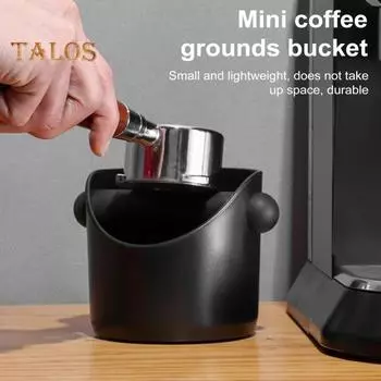 Нок-бокс для кофе, нескользящая резиновая основа, амортизирующий контейнер для гущи для эспрессо, бариста, мусорное ведро, ведро для кухни, принадлежности для кафе зелёный