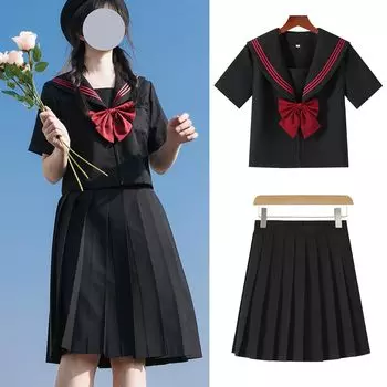 [NOKIJP] Матросская униформа, аутентичная форма, три белые ленты, версия. Специальная характеристика JK Косплей Короткий рукав Длинный рукав Взрослая школьная форма для девочек