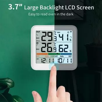 NOKLEAD LCD цифровой термометр гигрометр комнатный наружный измеритель влажности датчик температуры и влажности для офиса и дома