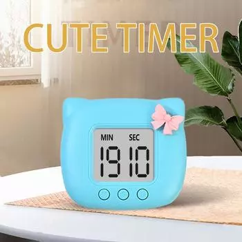 NOKLEAD Магнитный кухонный таймер Цифровой таймер Ручной отсчет Поворотный таймер Механический таймер для приготовления пищи Секундомер для приготовления пищи Душ синий