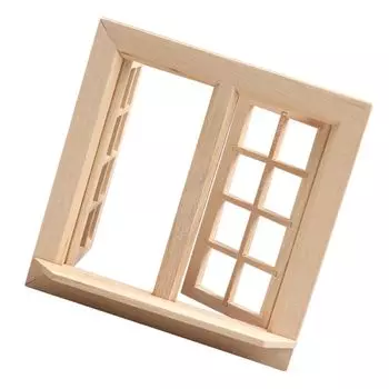 NOLITOY Миниатюрная модель кукольного домика с окном, аксессуары для миниатюрного кукольного домика, масштабная диорама, имитация дверей и окон, игровые наборы, аксессуары для мини-кукольного домика для детей хаки