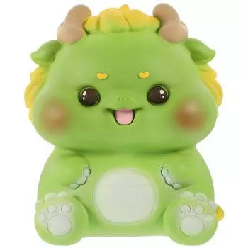 NOLITOY Piggy Dragon Piggy Dragon Piggy Сделано из интерьера Идеально подходит для входа Зеленый Банк, Банк, Банк, Смола, Прочный, Милый, Простой, Стильный, Животные,