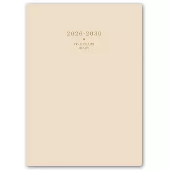 NOLTY 2026 A5 Память 7353 Январь Планировщик, Размер, 5-летний дневник, Бежевый, (Начинается в 2026 году)