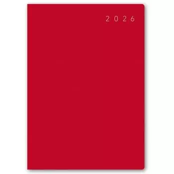 NOLTY 2026 Ecrit 2262 December Planner, B6, Weekly, 1, Red, (Starts 2025)