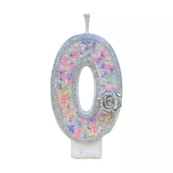 Номер 4 Топпер для торта на день рождения Недымный и легко зажигаемый Украшения для торта Свеча для вечеринки по случаю дня рождения no2