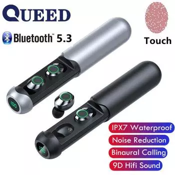 Номер чертежа новой беспроводной Bluetooth-гарнитуры отображается в наушниках TWS Bluetooth-гарнитуры чёрный