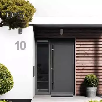 Номер дома из нержавеющей стали с болтами и гайками 0-9 3D Квартира Фермерский дом Высокая видимость Внешняя входная дверь Улучшенный номер почтового ящика Плавающий адрес 8Inch 3