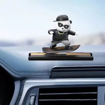 Номер телефона для парковки Номер телефона для парковки Наклейка для парковки Наклейка со значком скейтборда и медведя Интерьер автомобиля чёрный