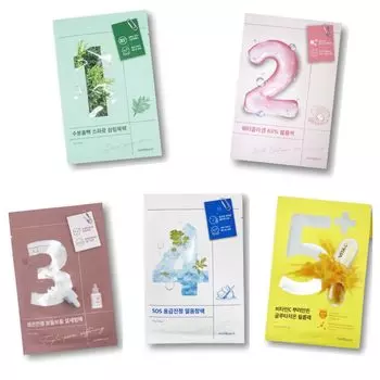 Номера в пробном наборе масок для лица 1 5 всего Нет. 1, нет. 2, нет. 3, нет. 4, нет. 5, каждый,