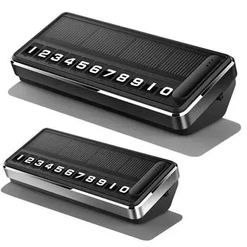 Номерной знак автомобиля на солнечной энергии, светодиодное освещение, временная парковочная карта, скрытые таблички, остановка парковки, несколько номеров, парковочные гаджеты серебряный