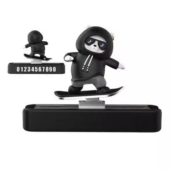 Номерной знак для парковки с защитой от скольжения на автомобиле, черный, 1 шт., корейский автомобильный аксессуар