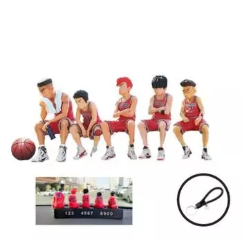 Номерной знак парковки автомобиля Ilwol Jeonbbang Slam Dunk - набор мини-фигурок для парковки, красный, 1 комплект, корейский автомобильный аксессуар