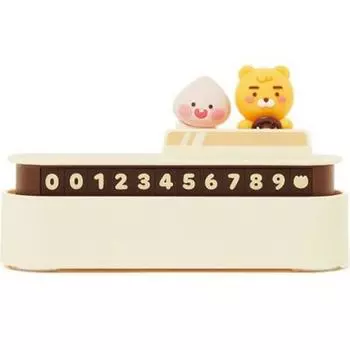 Номерной знак парковки автомобиля Kakao Friends Ryan & Apeach 8809814926290, корейский номерной знак автомобиля