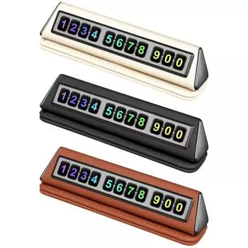 Номерной знак парковки автомобиля Временный номерной знак автомобиля Магнитная приборная панель автомобиля Временный номерной знак парковки для автомобиля чёрный