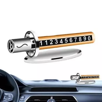 Номерной знак парковки, сплав, временный знак парковки, номерной знак телефона, подвижное украшение салона автомобиля для временного использования