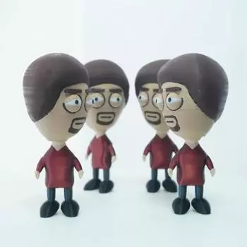 Non-movable Doll Collection Version Scale Doll Desktop Ornaments With One Accessory One Size красный