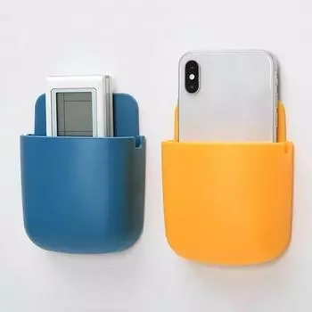 Non-perforated Mobile Phone Locker Wall-mounted Creative Storage Rack TV, Air Conditioning Remote Control Estante Almacenamiento